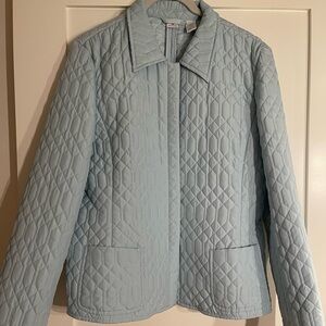 Saks Fifth Avenue Light Blue Quilted Puffer Jacket